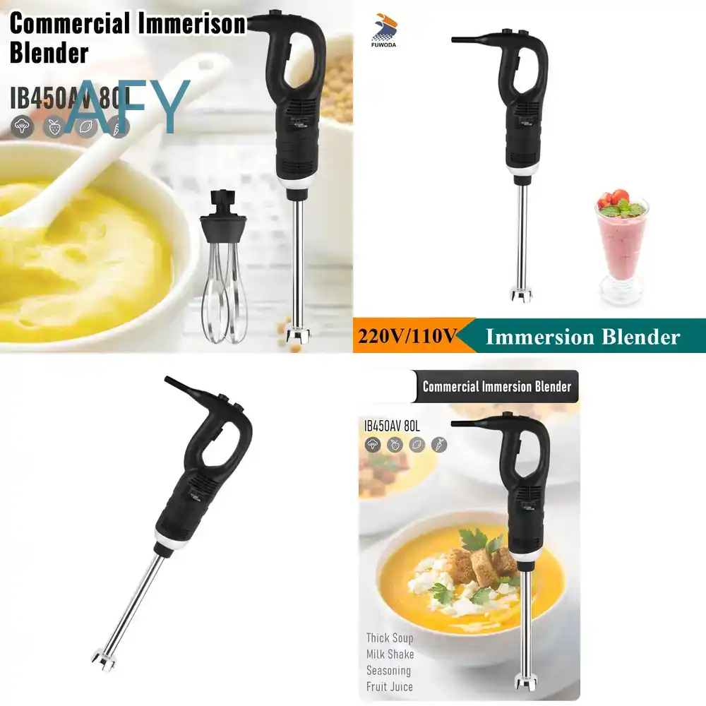 Baby Food Hand Blender - เครื่องปั่นมือถือแบบจุ่มไฟฟ้า กำลังไฟ 450 วัตต์ สำหรับทำซุป ครีม