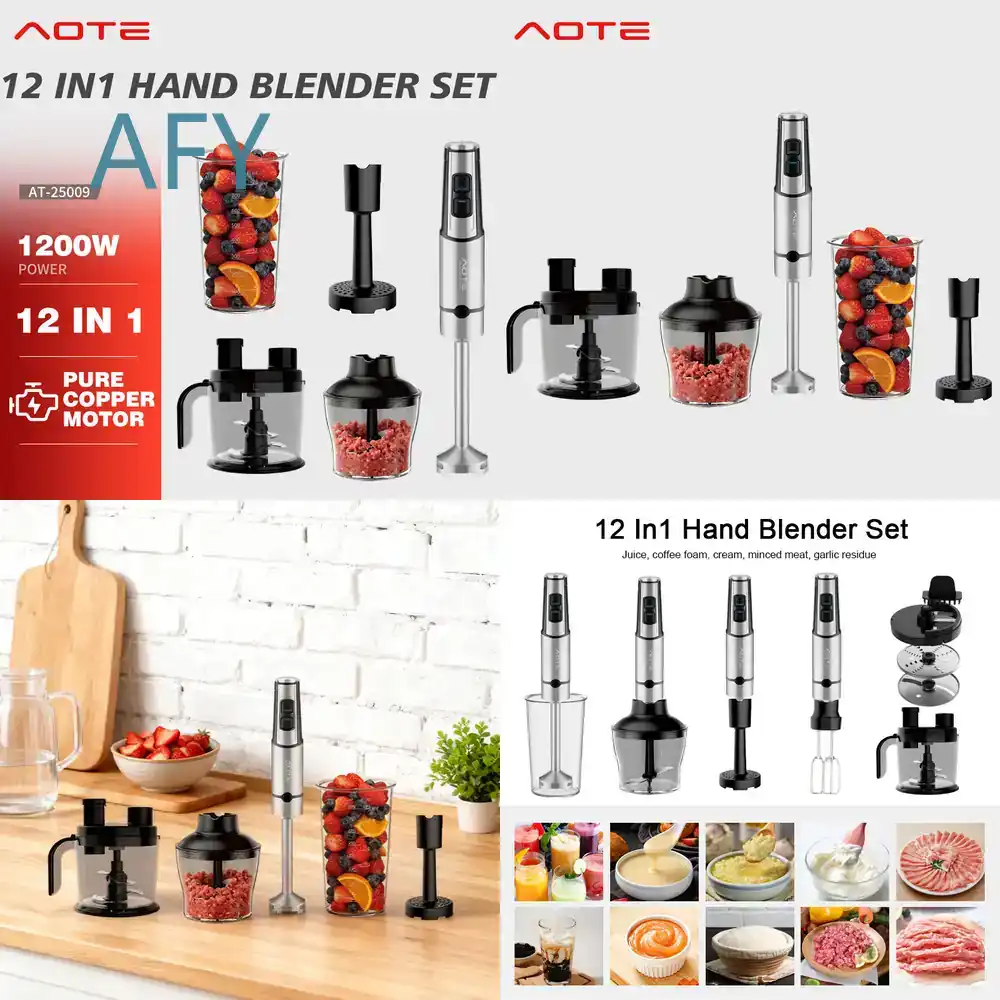 Baby Food Hand Blender - เครื่องปั่นมือถือมาตรฐาน EU ยี่ห้อ AOTE สำหรับทำอาหารเด็ก บดไข่