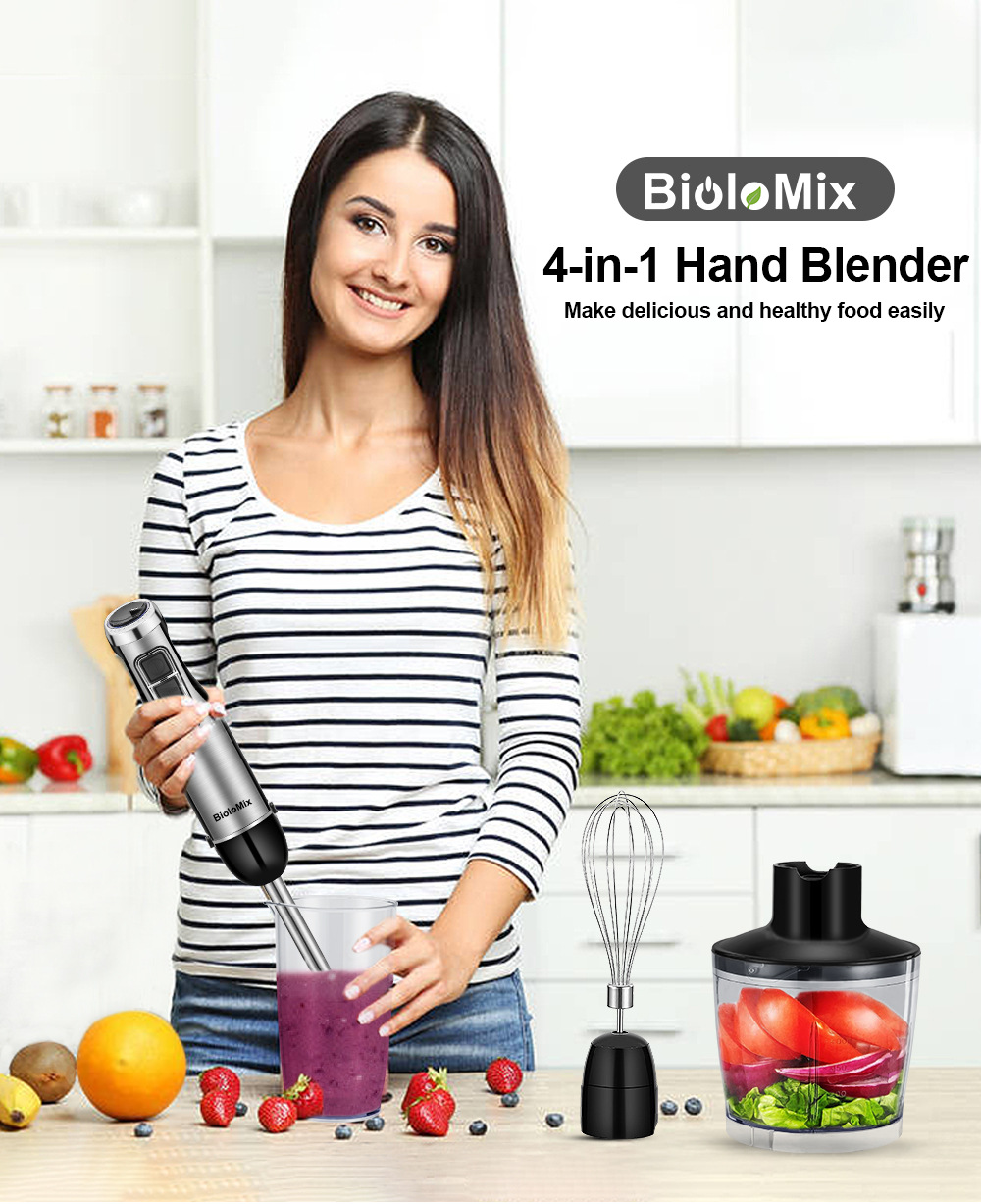 Baby Food Hand Blender - เครื่องปั่นมืออเนกประสงค์ เครื่องเตรียมอาหาร เครื่องคั้นน้ำผลไม้ เครื่องบดเนื้อ เครื่องผสมอาหารไฟฟ้า สำหรับอาหารเด็ก