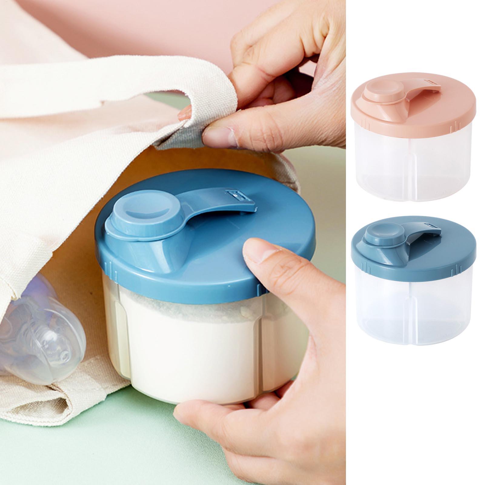 Baby Food For Travelling - 9.4x6 ซม. กล่องใส่นมผงแบบพกพา กล่องขนมเด็ก กล่องเก็บอาหารสำหรับเดินทางกลางแจ้ง ปิดสนิท