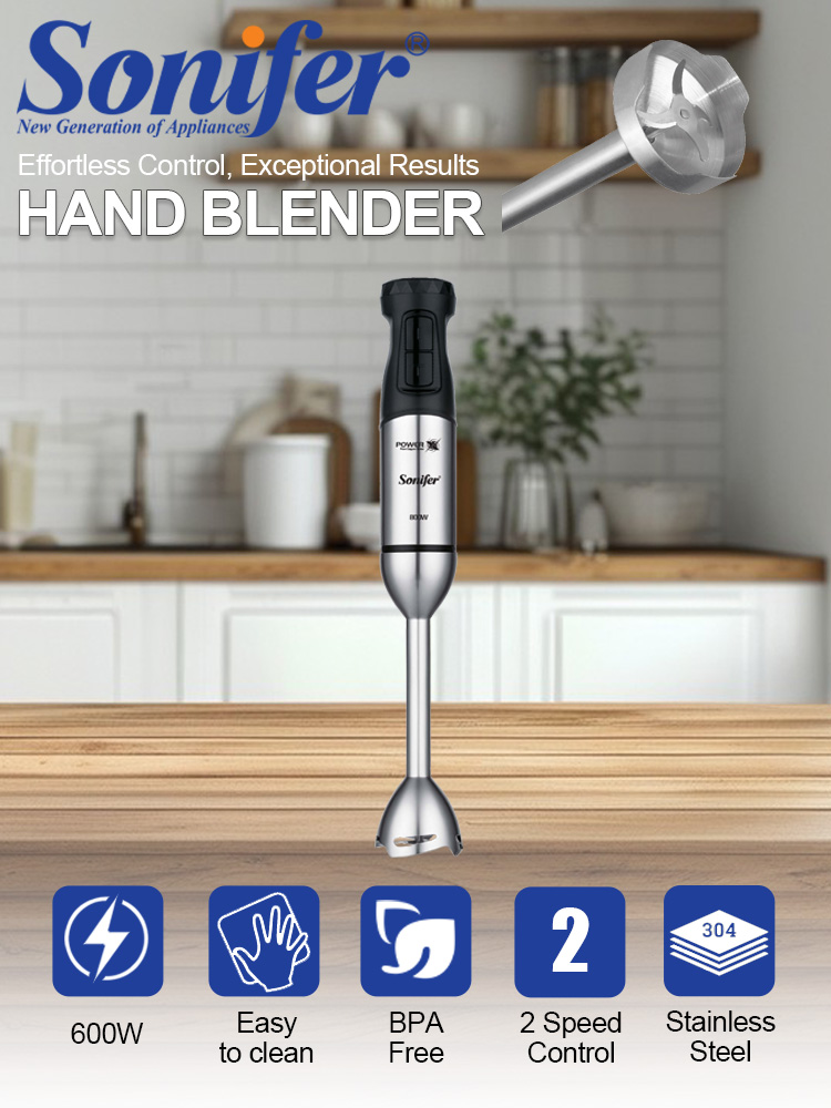 Baby Food Hand Blender - เครื่องปั่นมือโซนิเฟอร์ SF-8181 600W 15000RPM ควบคุมความเร็ว 2