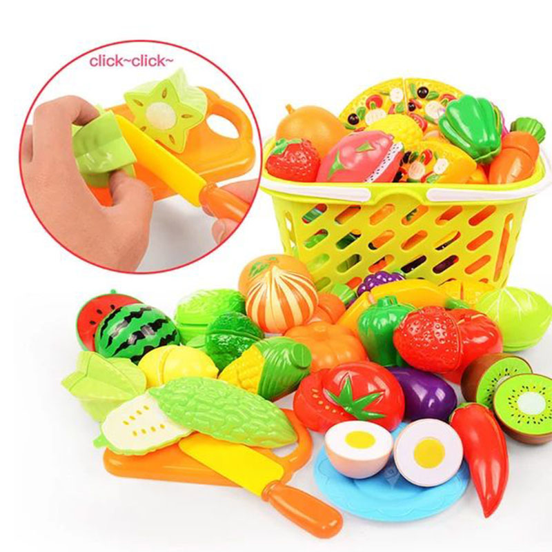 Baby Food Vegetables - ของเล่นเด็ก ชุดตัดผลไม้และผัก สำหรับเด็กเล่นสมมติ ของเล่นจำลองครัว ของเล่นมอนเตสซอรี่ ของเล่นเด็กผู้หญิง