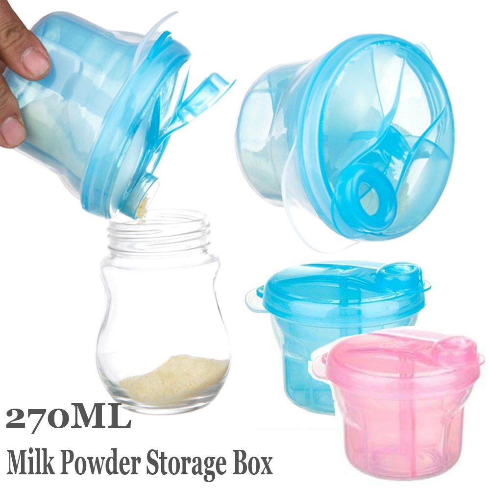 Baby Food For Travelling - กล่องใส่ขนม 3 ช่อง กล่องเก็บอาหารเด็ก กล่องเก็บนมผง กล่องใส่อาหาร