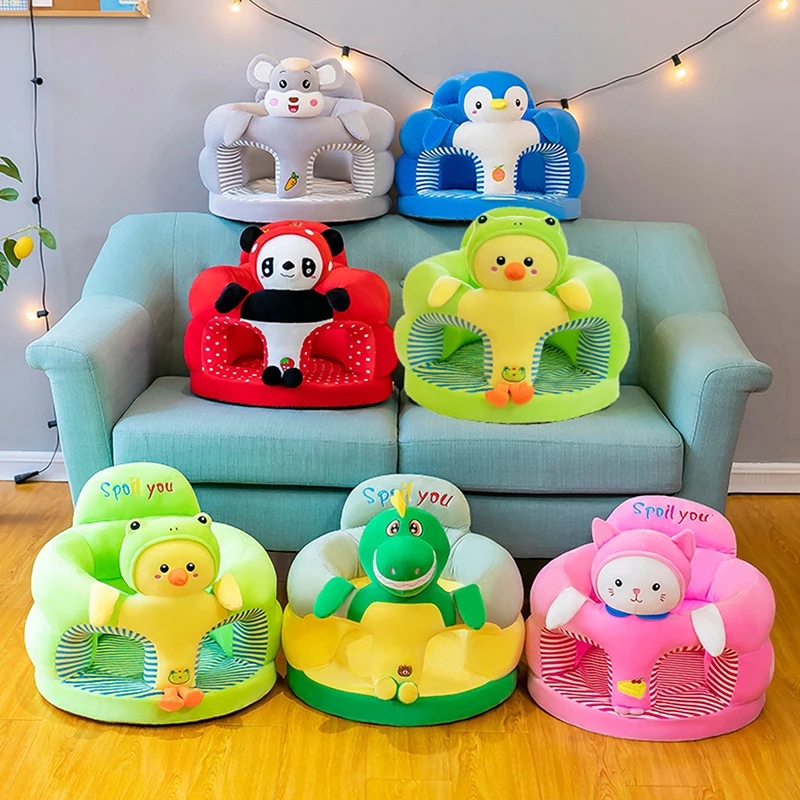 Baby Food Nestum - ที่หุ้มเบาะนั่งโซฟาสำหรับเด็กหัดเดินน่ารักเก้าอี้กำมะหยี่เก้าอี้เด็กนั่งสบายซักได้โดยไม่ต้องเติม