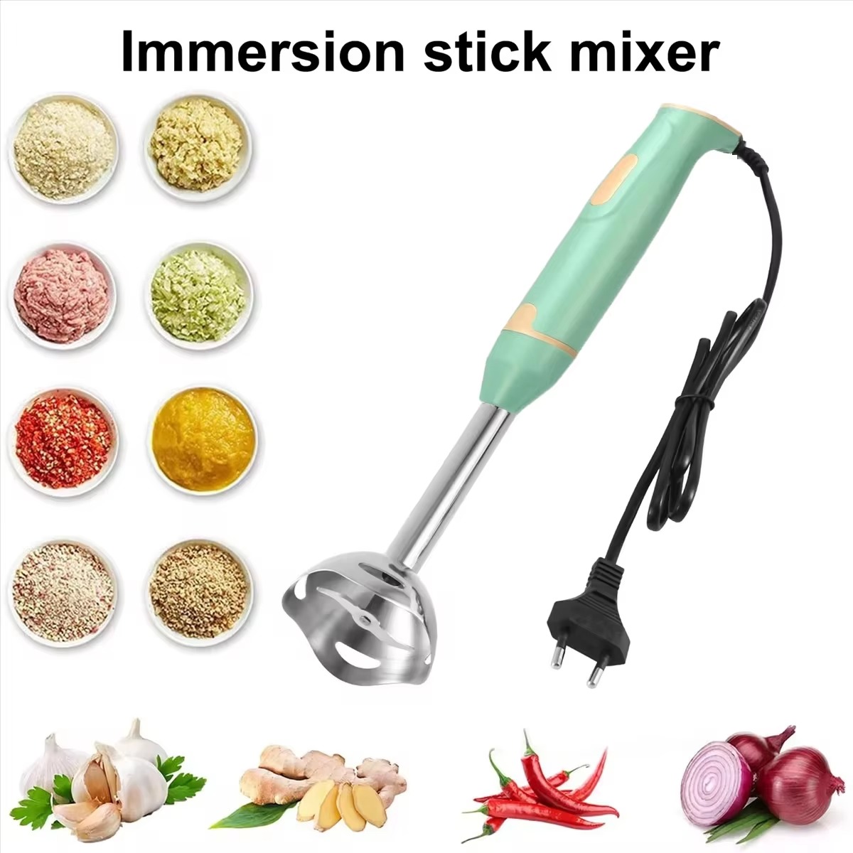 Baby Food Hand Blender - เครื่องปั่นมือแบบจุ่มไฟฟ้า {best} สำหรับเนื้อสัตว์ สมูทตี้ ซอส อาหารเด็ก