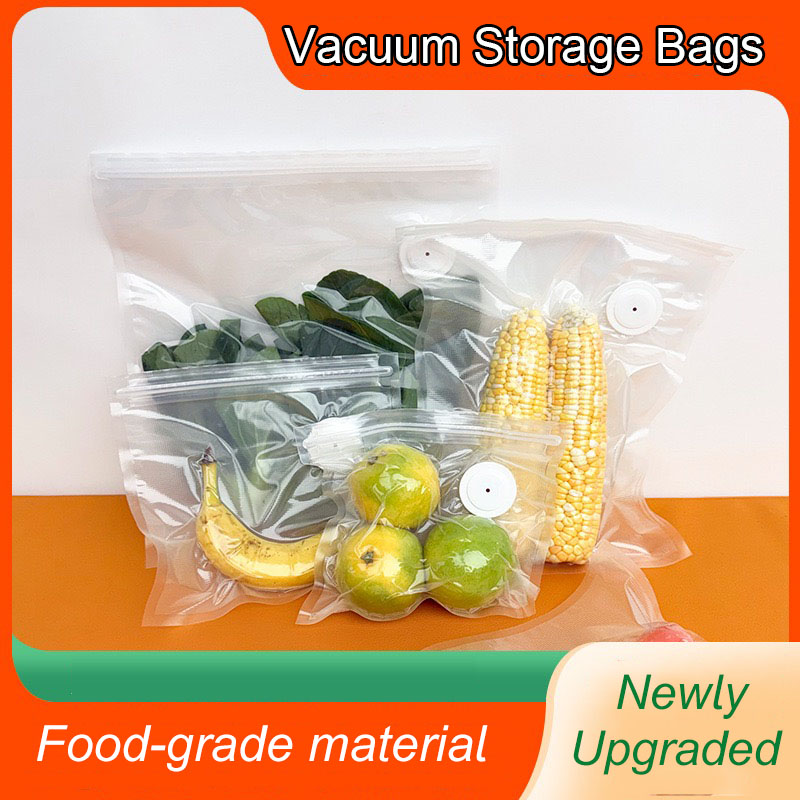 Food Pouch Reusable - ถุงสูญญากาศแบบใช้ซ้ำได้สำหรับเก็บผักผลไม้ในครัว ถุงบรรจุภัณฑ์อาหาร ถุงซีลอาหาร ถุงเก็บรักษาความสด