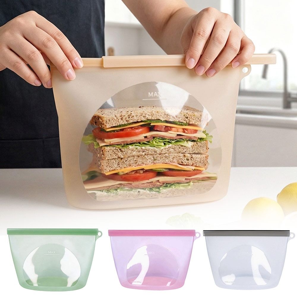 ถุงซิลิโคนถนอมอาหาร ถุงบรรจุภั - Food Pouch Reusable บทวิจารณ์และราคา