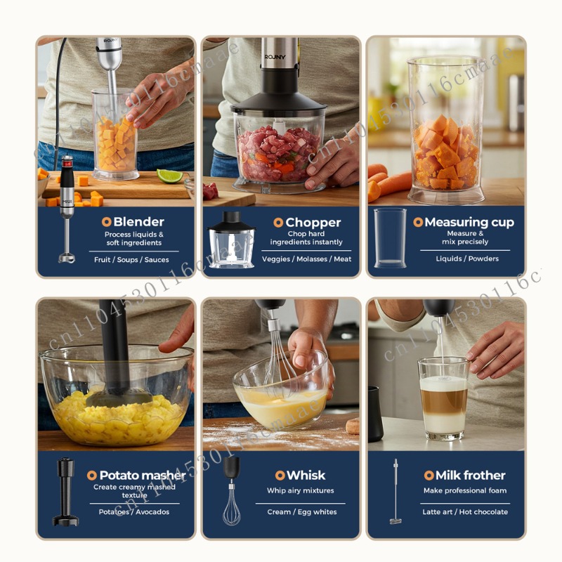 ชุดเครื่องปั่นมืออเนกประสงค์ 6 - Baby Food Hand Blender บทวิจารณ์และราคา