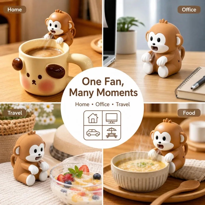 พัดลมระบายความร้อนรูปทรงลิงแบบ - Baby Food For Travelling บทวิจารณ์และราคา