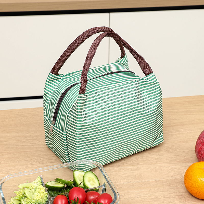 ถุงอาหารกลางวันลายทางแบบมีฉนวน - Food Pouch Reusable บทวิจารณ์และราคา
