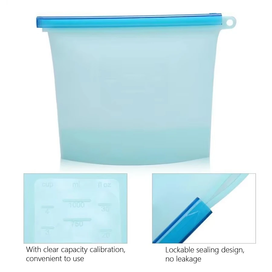 ถุงเก็บอาหารซิลิโคนเกรดอาหารขน - Food Pouch Reusable บทวิจารณ์และราคา