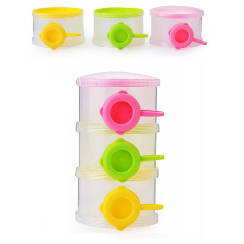 กล่องแบ่งนมผงแบบพกพา 3 ชั้น สำ - Baby Food For Travelling บทวิจารณ์และราคา