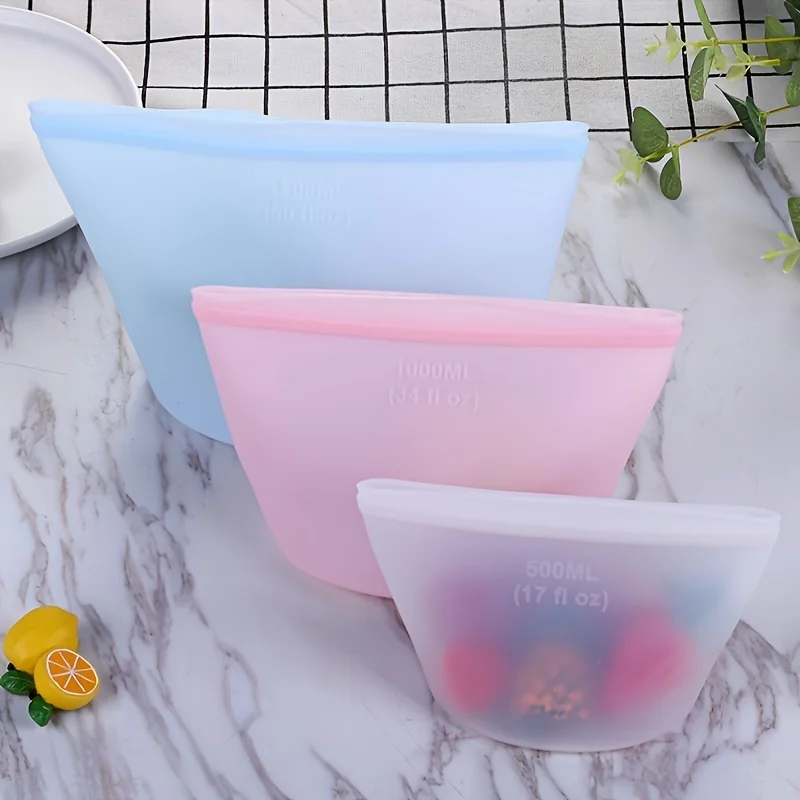 ถุงซิลิโคนเก็บอาหารแบบใช้ซ้ำได - Food Pouch Reusable บทวิจารณ์และราคา