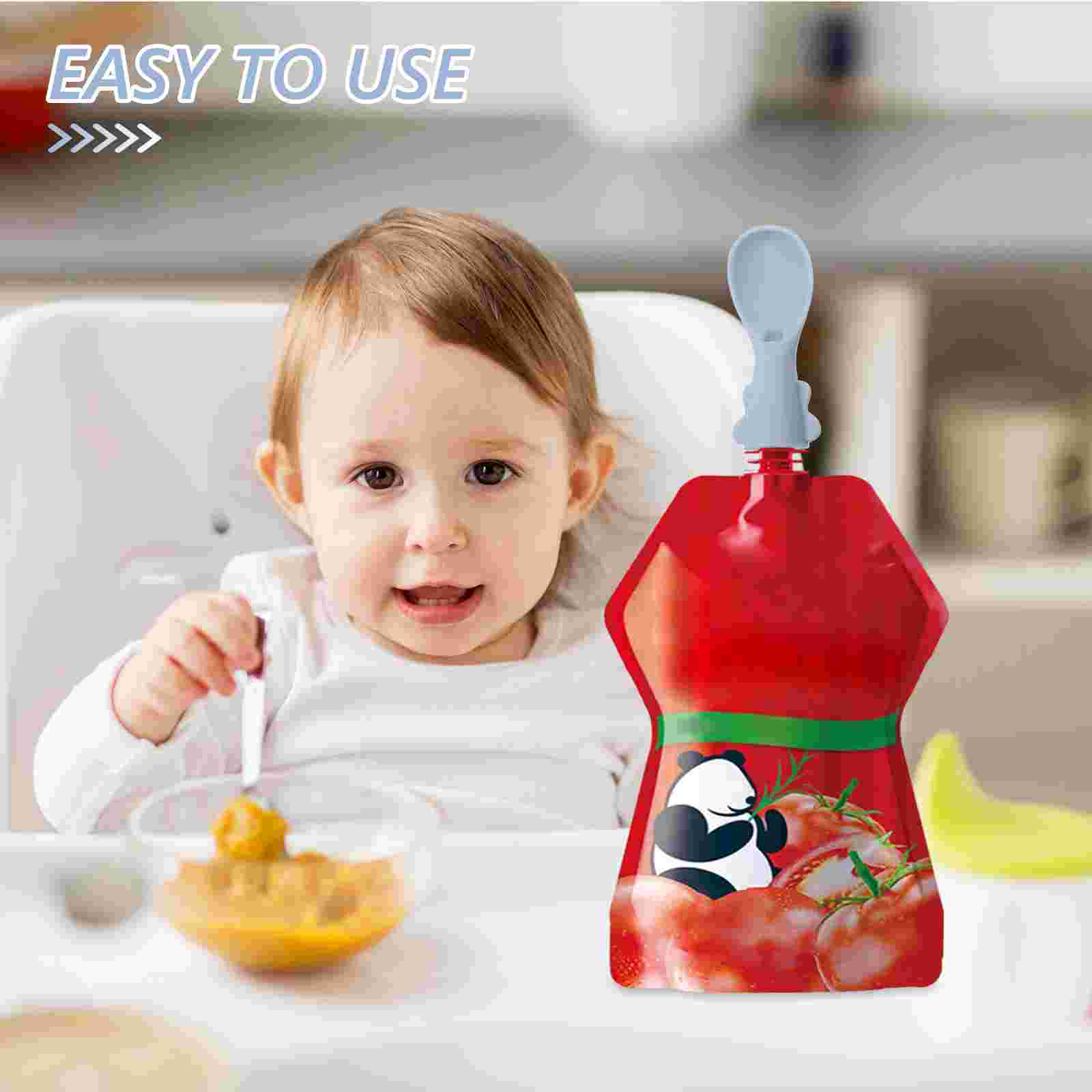 4 ชิ้นกระเป๋าเด็กชุดช้อนช้อนสํ - Baby Food Variety Pack บทวิจารณ์และราคา