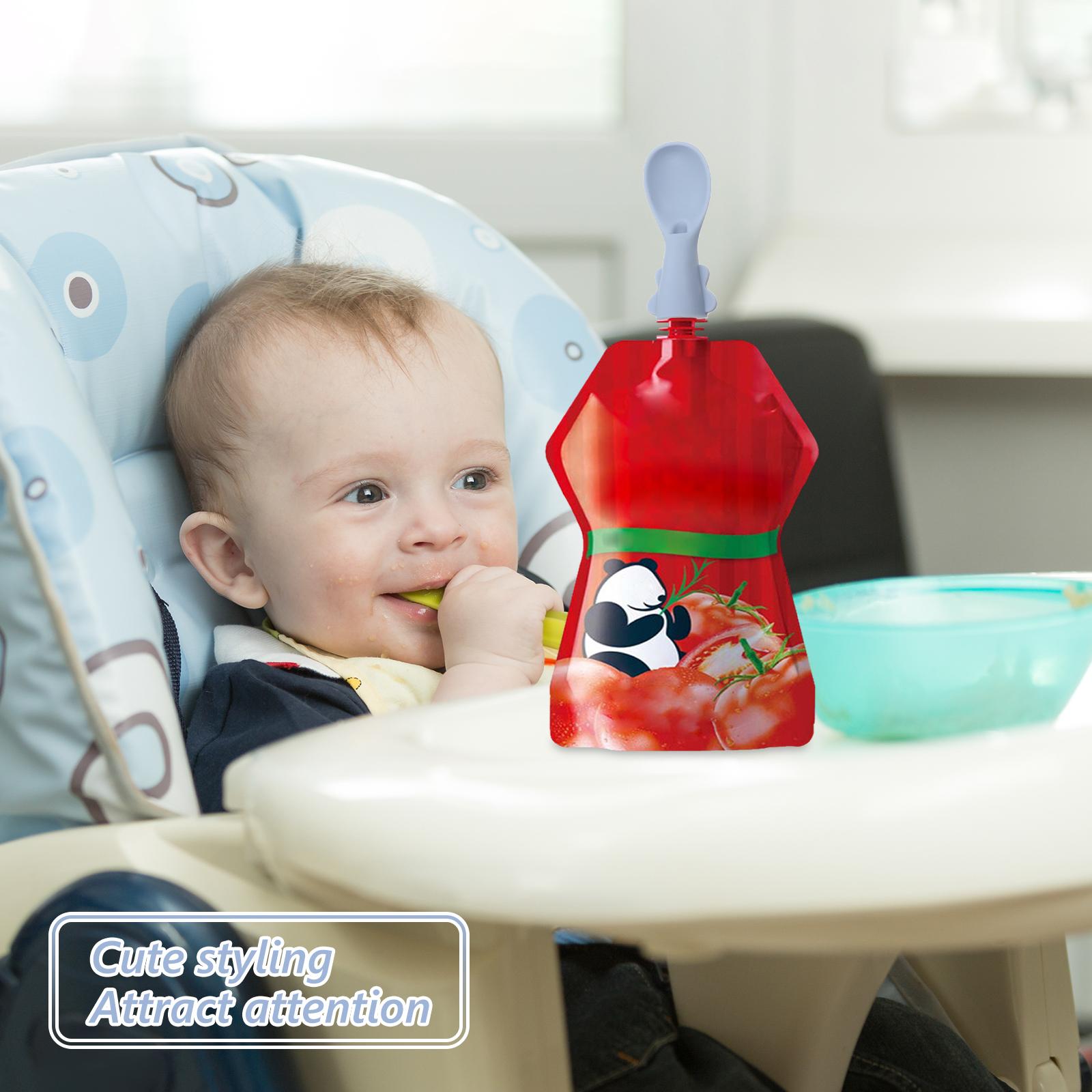 4 ชิ้นกระเป๋าเด็กชุดช้อนช้อนสํ - Baby Food Variety Pack บทวิจารณ์และราคา