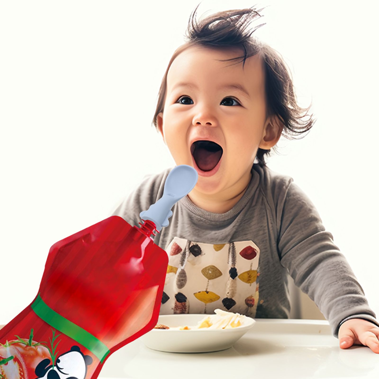 4 ชิ้นกระเป๋าเด็กชุดช้อนช้อนสํ - Baby Food Variety Pack บทวิจารณ์และราคา