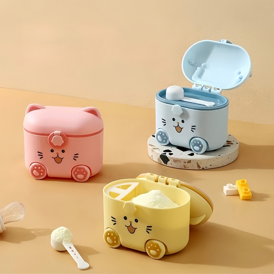 ภาชนะใส่นมผงรูปแมวน่ารักพร้อมช - Baby Food Plan บทวิจารณ์และราคา