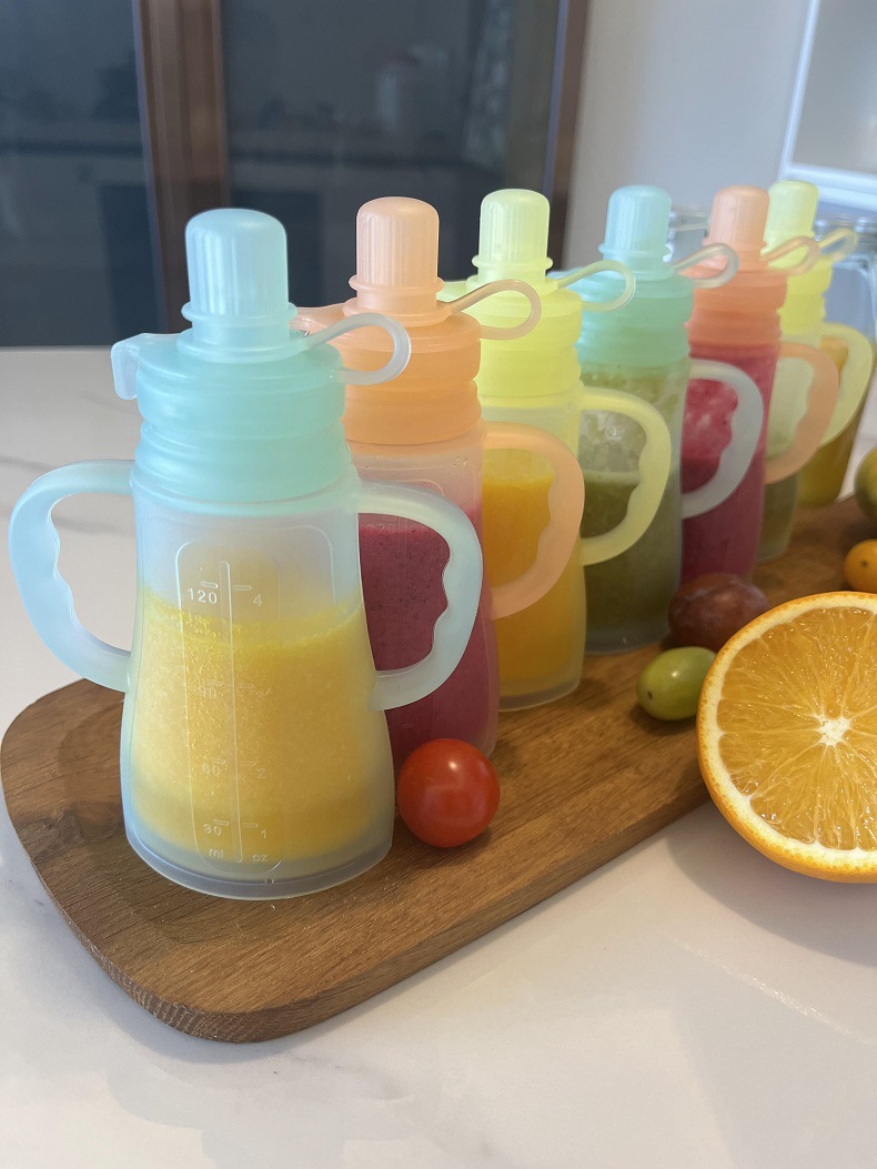 ถุงเก็บน้ำนมซิลิโคนแบบใช้ซ้ำได - Food Pouch Reusable บทวิจารณ์และราคา