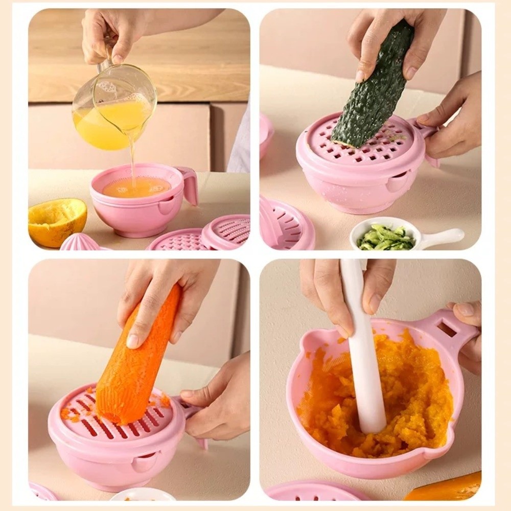 ชามบดอาหารเด็กสีพื้น ทำมืออเนก - Baby Food Vegetables บทวิจารณ์และราคา