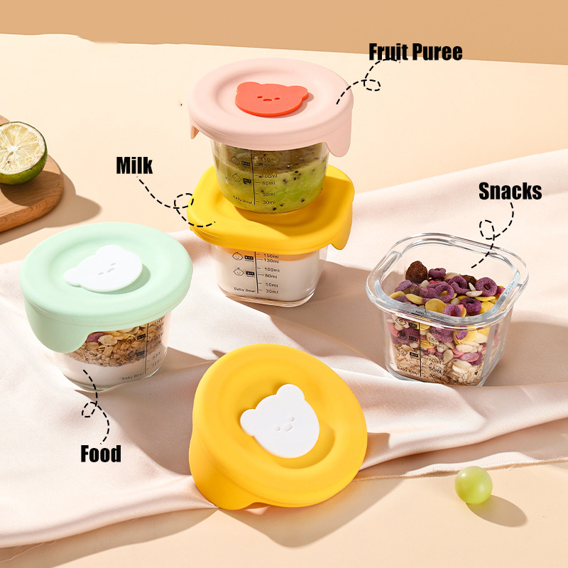 180ml แก้วเก็บอาหารเด็ก Jars พ - Baby Food Delivery บทวิจารณ์และราคา