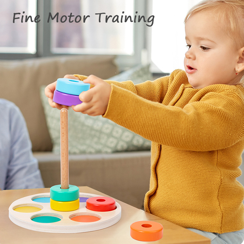 เด็กสายรุ้งซ้อนของเล่น Montess - Baby Food Nestum บทวิจารณ์และราคา